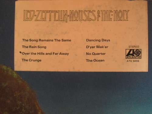 RARE!!! LED ZEPPELIN - HOUSES OF THE HOLY GATEFOLD VINYL, LP, RECORD.